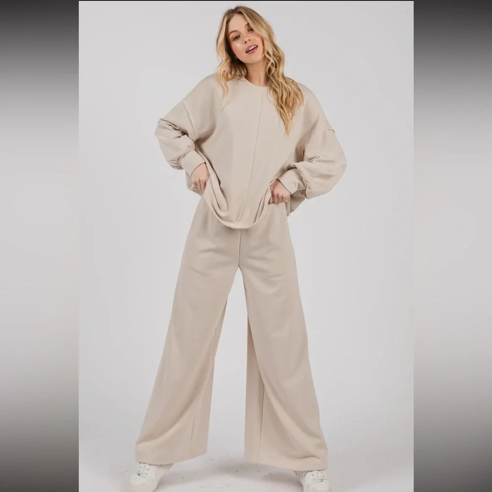 ✨RESTOCKED✨Fabulous Wide Leg pants and Top Set - Picture 5 of 5